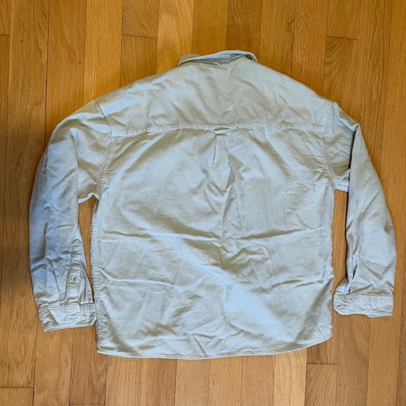 Corduroy Mint Blue ASOS Button-up - Picture 2 of 3